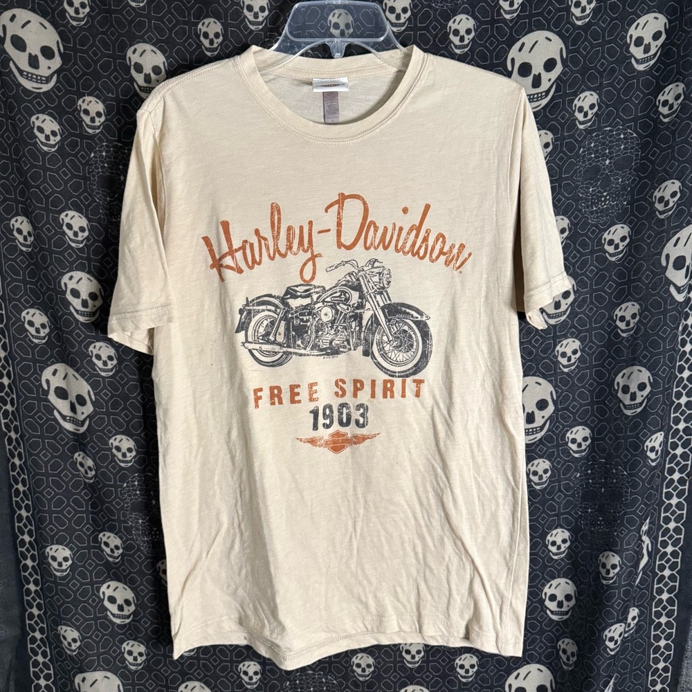 Harley-Davidson Tan Motorcycle Tee